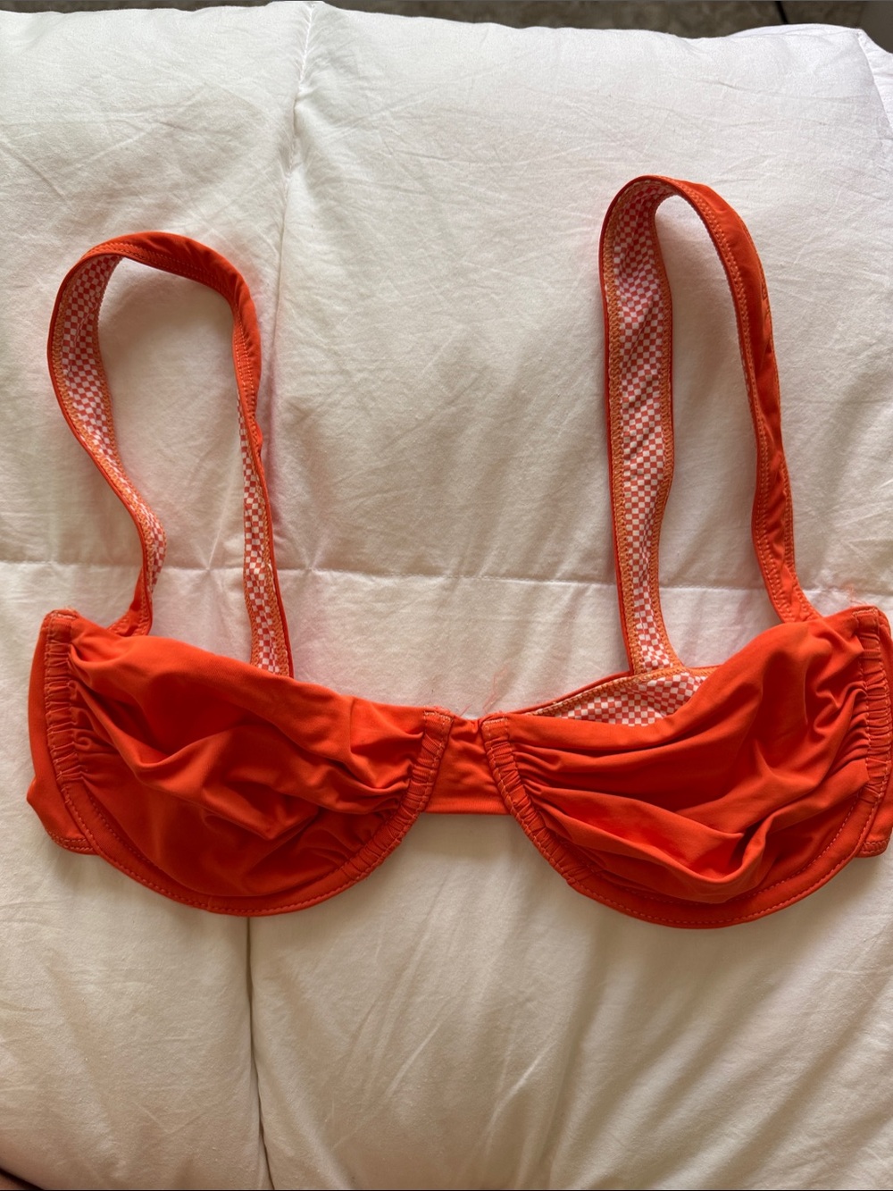 Women’s Orange Underwire Bikini Top